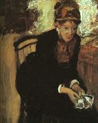 Edgar Degas Portrait of Mary Cassatt France oil painting reproduction